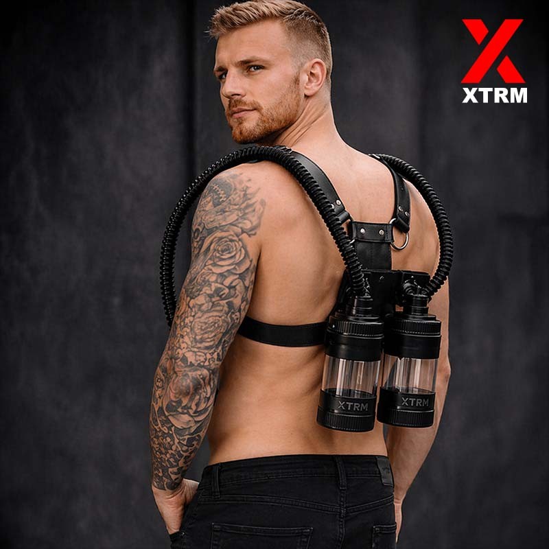 XTRM Twin Tank Fullsystem mit Maske und Schläuchen