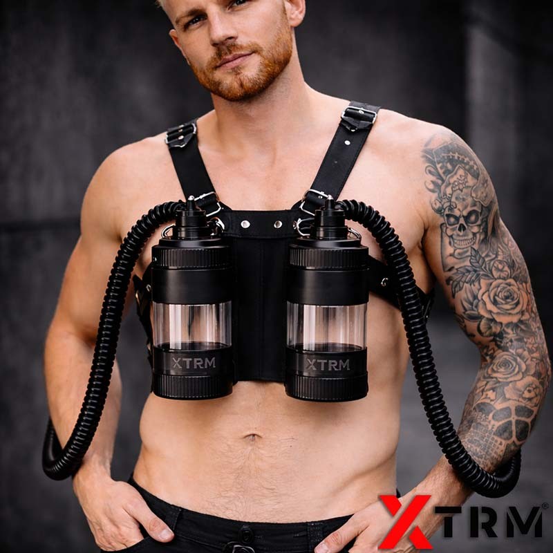 XTRM Twin Tank Harness frontal mit Schläuchen